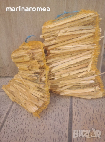 Сухи дървени разпалки (подпалки) в чували, снимка 3 - Дърва за огрев - 54214756