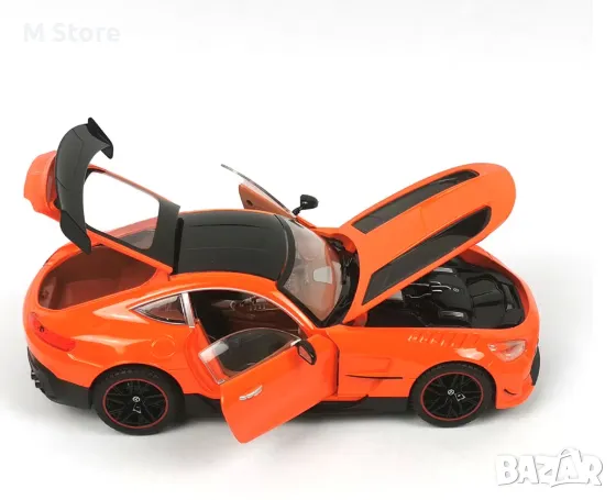 Метална кола Mercedes-Benz AMG GT, BLACK SERIES. 1:18, снимка 3 - Коли, камиони, мотори, писти - 48147477