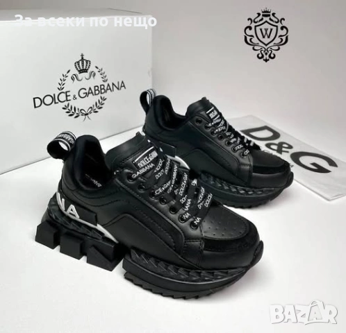 Dolce&Gabbana Дамски Черни Маратонки👟Дамски Спортни Обувки В Черен Цвят Долче И Габана Код P2013