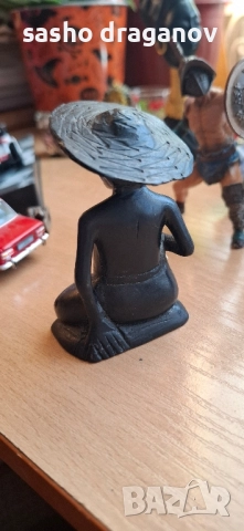 Абаносова дървена фигурка, снимка 7 - Статуетки - 52288740