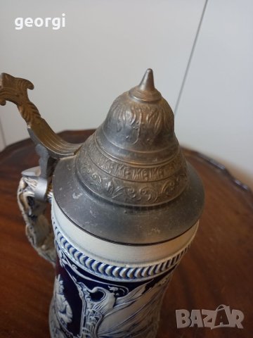 Немска халба с похлупак , снимка 5 - Декорация за дома - 40400074