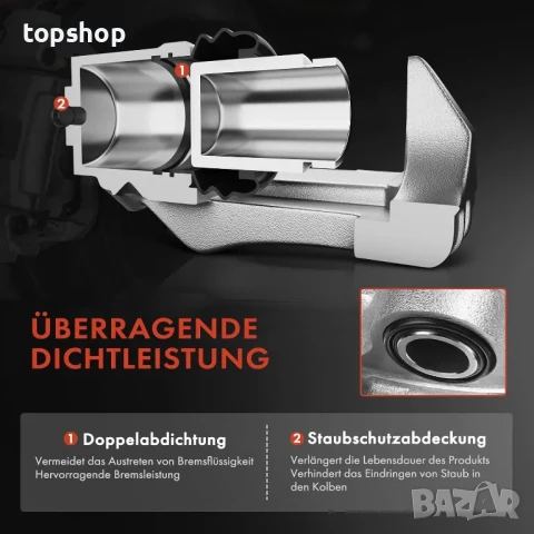Нов Frankberg Заден десен Спирачен апарат  Съвместим с Transit Bus 2006-2014 Transit Box 2006-2014.., снимка 3 - Аксесоари и консумативи - 50493369