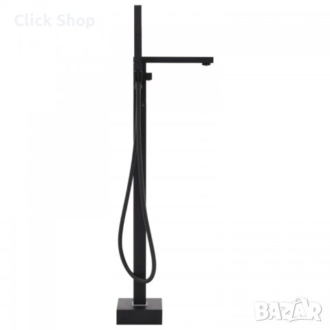 Свободностоящ смесител за вана, черен, инокс, 90 см, снимка 2 - Смесители - 38387112