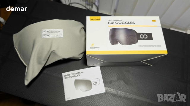 Ски очила Lamicall, поляризирани Cat3 лещи против замъгляване, UV400, снимка 8 - Зимни спортове - 52535564