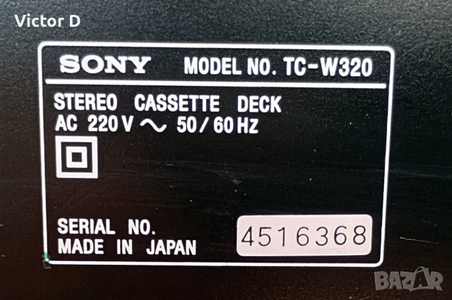 SONY TC-W320 - Двукасетъчен дек, снимка 9 - Декове - 54111975