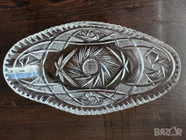 Кристалн: ваза -голяма, фруктиера, шампаниера, бомбониера - Полша, купи за сладолед, десерт - Чехия , снимка 8 - Други ценни предмети - 29087808