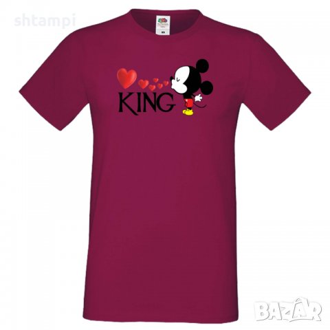 Мъжка тениска Set for Couples Mickey 3 Подарък,Изненада,Рожден ден, снимка 3 - Тениски - 36578949