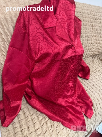 Предлагаме дамски сатенени пижами дълъг ръкав и панталон , снимка 2 - Пижами - 51922748