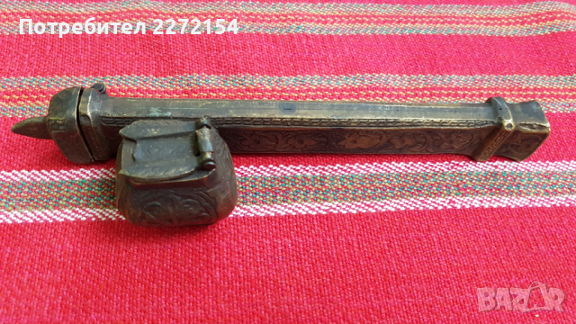 Османски дивит девит, мастилница с тугра , снимка 1 - Антикварни и старинни предмети - 44575640