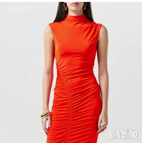 Червена рокля, S/M, Ted Baker/London. Нова, снимка 3 - Рокли - 54194595