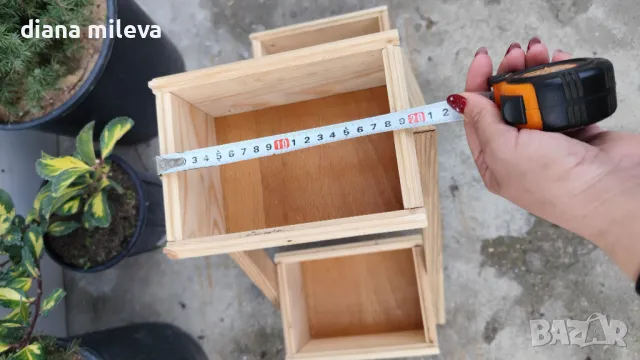 Дървен цветарник!!!, снимка 11 - Декорация за дома - 48445799