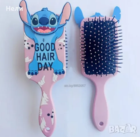 Четка за коса на Стич, снимка 5 - Аксесоари за коса - 47583254