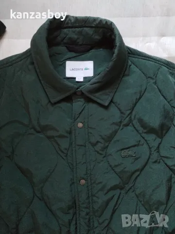 lacoste lightweight hoodie collapsible snap quilted jacket - страхотно мъжко яке 54/L, снимка 5 - Якета - 48383863