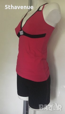 Памучен комплект корсаж с боксер в черно и розово потник, снимка 2 - Бельо - 30372138