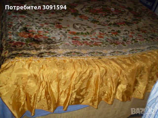 Винтич много цветна  плюшена покривка за легло, снимка 2 - Колекции - 34456074