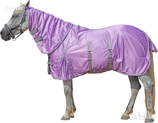Leberna Combo Mesh Fly Rug с коремен бинт и покривало за врата за защита от насекоми