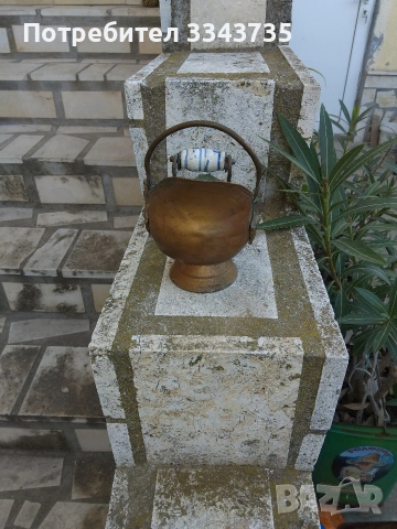 Декоративна кофа(кашпа)за въглища., снимка 2 - Декорация за дома - 54176363