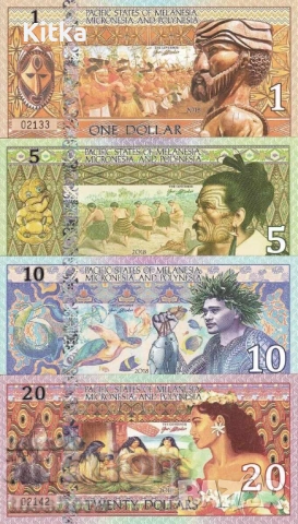 СЕТ ТИХООКЕАНСКИ ЩАТИ -2016 г- UNC -ПОЛИМЕР