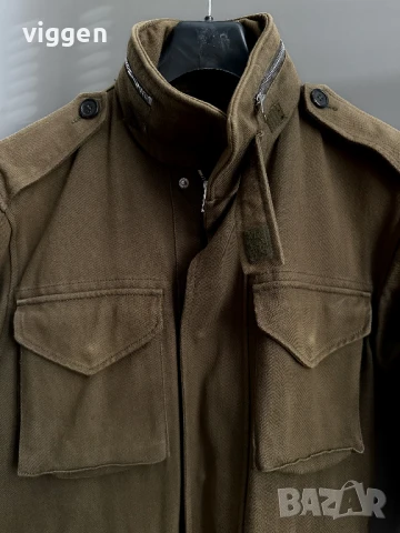 Италианско мъжко яке на 8 by Yoox. Размер М. Цвят зелен (хаки) Само 40 лв., снимка 9 - Якета - 51175538
