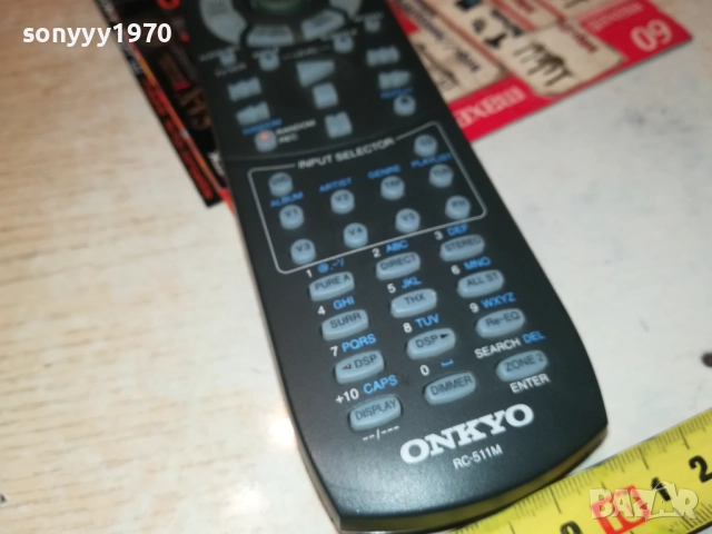 ONKYO RC-511M AUDIO REMOTE-ВНОС SWISS 2010251922, снимка 10 - Ресийвъри, усилватели, смесителни пултове - 52121801