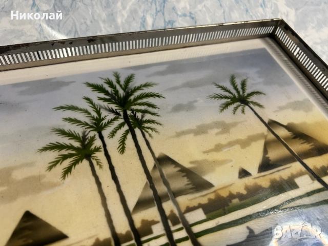 Стар порцеланов Чешки Поднос, снимка 5 - Антикварни и старинни предмети - 52310773