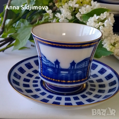 Руски порцелан ИФЗ Сетове за чай , снимка 3 - Чаши - 54316945