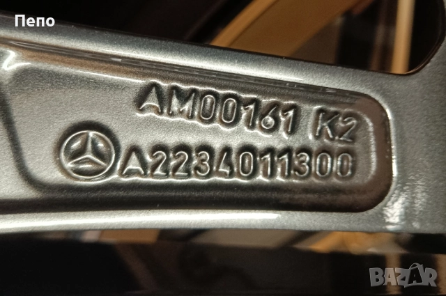 Оригинални джанти с гуми зимни 19 цола Mercedes S-klasse W223 дот 2022, снимка 8 - Гуми и джанти - 51562126