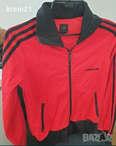 Adidas дамско червено горнище размер 36. s, снимка 8 - Спортни екипи - 38653605
