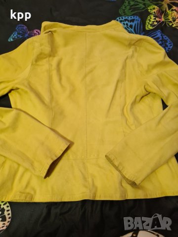 двулицево яке естествена кожа велур, снимка 4 - Якета - 34328525