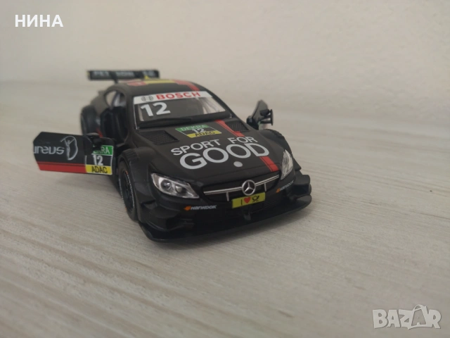 Метална количка Mercedes- Benz C63 DTM !!!, снимка 2 - Колекции - 53909241