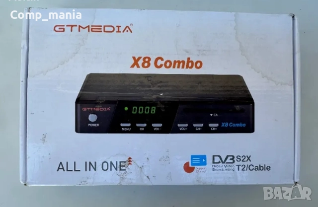 Нов приемник GTmedia V8 Combo DVB-S/S2/S2X, T2-MI, HEVC, WI-FI
