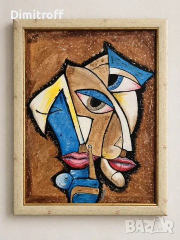 Абстрактна картина „Мълчание“ – 59 × 79 см