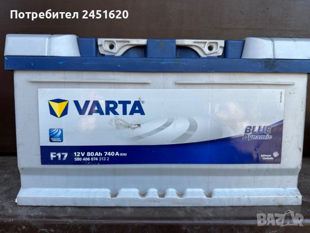 VARTA  BLUE Dynamic 12V 80Ah 740A