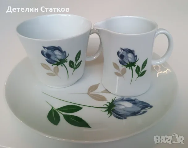 Сет за кафе  - чаша, каничка и десертна чиниа