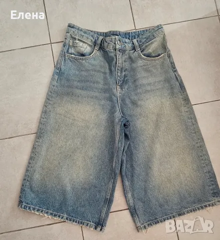 Дамски дънки бермуди BERSHKA , снимка 3 - Дънки - 49983939