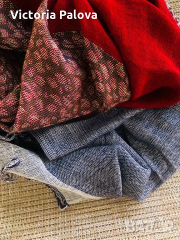 Много красив двоен шал 100% пашмина, снимка 8 - Шалове - 31273823