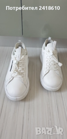 Karl Lagerfeld Leather Mens Size 42/26.5см ОРИГИНАЛ! Мъжки спортно - елегантни обувки / кецове/ есте, снимка 3 - Кецове - 52415267
