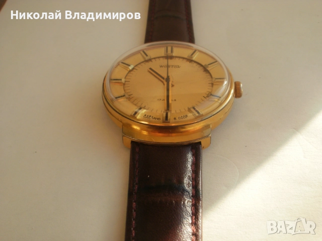 Wostok Восток голям 38,3 мм. мъжки руски позлатен ръчен часовник, снимка 10 - Мъжки - 52377857