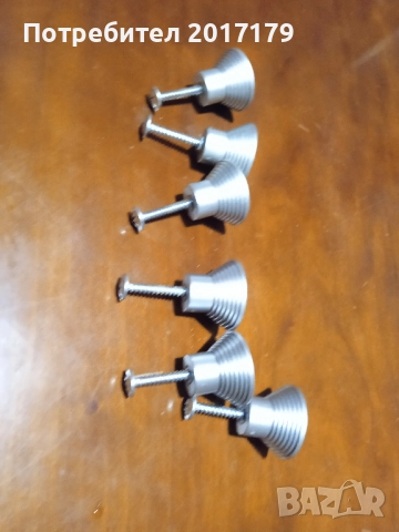 мебелни дръжки пластмаса имитация на  алуминий 6 бр, снимка 5 - Други - 52590002