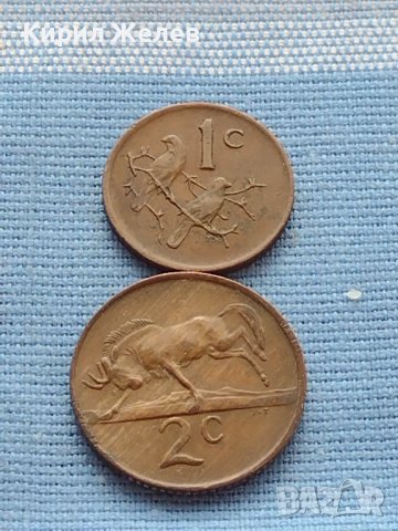 Две монети 1 цент 1975г. / 2 цента 1982г. Южна Африка за КОЛЕКЦИОНЕРИ 41220