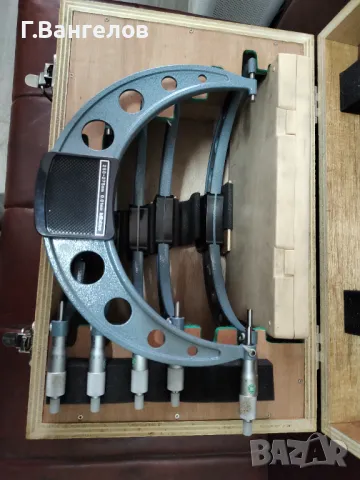 Комплект микрометри Mitutoyo 150-300мм оригинални японски, снимка 4 - Шублери - 48036194