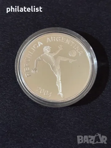 Аржентина 2004 - 5 песо - Световно първенство по футбол 2006 година FIFA, снимка 2 - Нумизматика и бонистика - 55903217