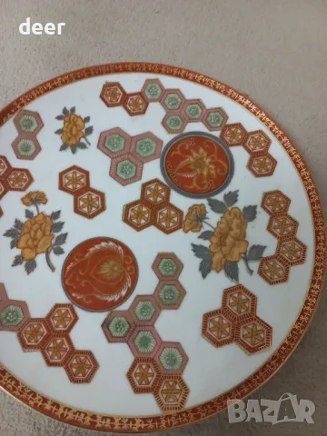 Японска ръчно нарисувана чиния(FiNE CHINA)