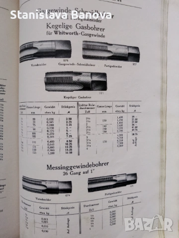 Немска книга за инструменти и производство на машини от 1921 г., снимка 8 - Специализирана литература - 53187457