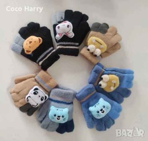 Детски ръкавици кашмир, снимка 2 - Шапки, шалове и ръкавици - 52953397