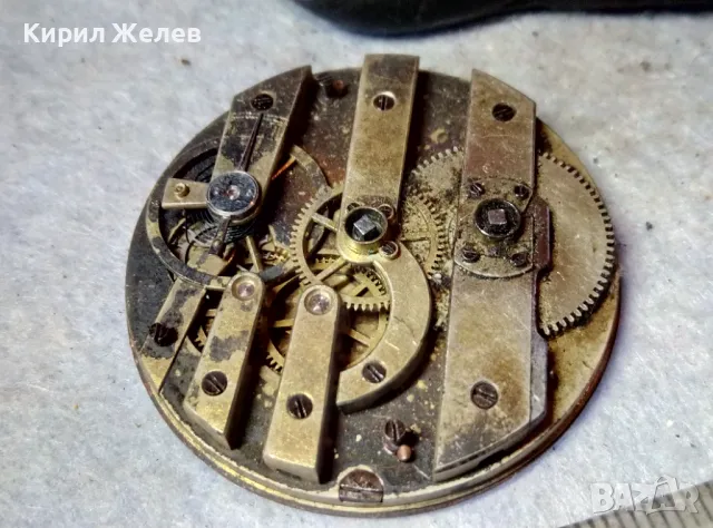 МЕХАНИЗЪМ от СТАР ШВЕЙЦАРСКИ ДЖОБЕН ЧАСОВНИК с ПОРЦЕЛАНОВ РИМСКИ ЦИФЕРБЛАТ За КОЛЕКЦИЯ РЕМОНТ 49627, снимка 10 - Антикварни и старинни предмети - 48633428