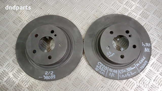 Задни дискове Mercedes C220 CDI W204 2010г.	