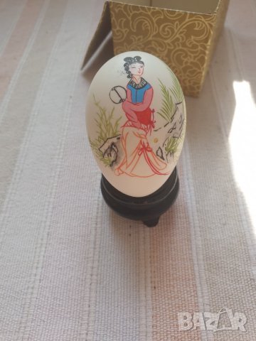  японско ръчно рисувано истинско яйце -черупка2, снимка 1 - Декорация за дома - 39667158