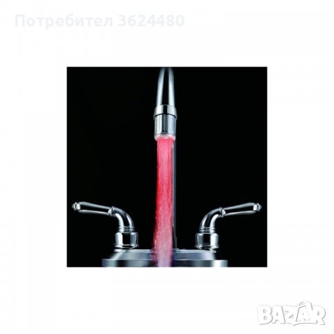 LED Накрайник за чешма с топлинен сензор, снимка 6 - Други стоки за дома - 39908956