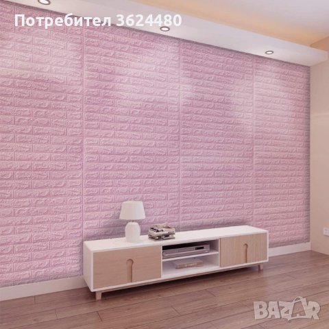 Самозалепващи лилави 3D ТАПЕТИ, снимка 4 - Други стоки за дома - 40659753